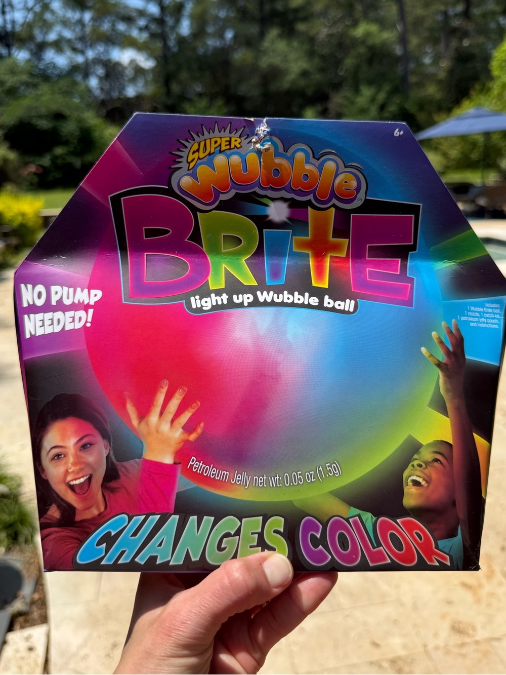 Super Wubble Bubble Brite Light-Up Color-Changing Ball - Multi